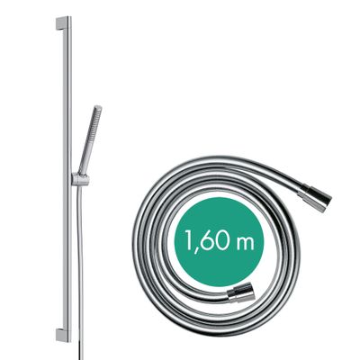Hansgrohe Brauseset Pulsify S 100 1jet, mit Brausestange Typ 90 matt, Farbe schwarz Bild 2