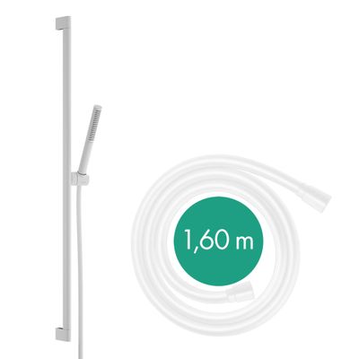 Hansgrohe Brauseset Pulsify S 100 1j EcoSmart+, mit Brausestange Typ 90 matt, Farbe weiß Bild 2
