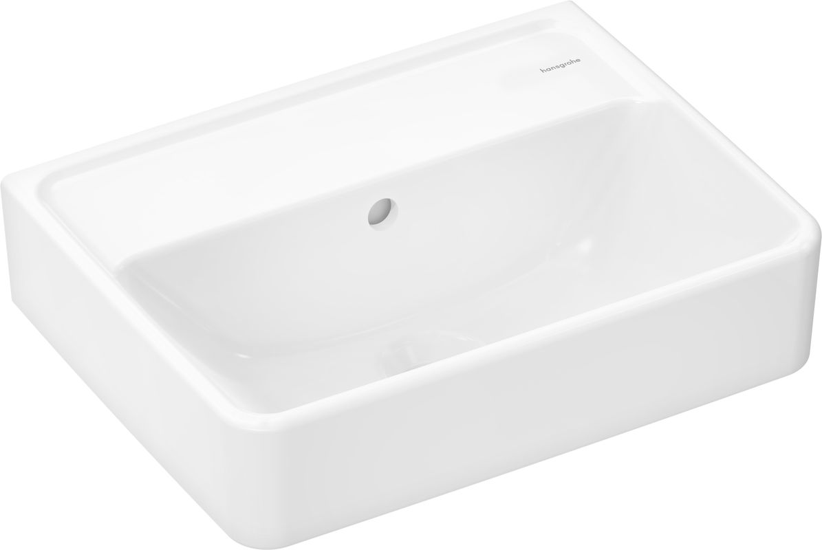 Hansgrohe Handwaschbecken Xanuia Q 450 x 340 mm, ohne Hahnloch mit Überlauf, SMC weiss, 170 x 340 mm, Farbe weiß Bild 1
