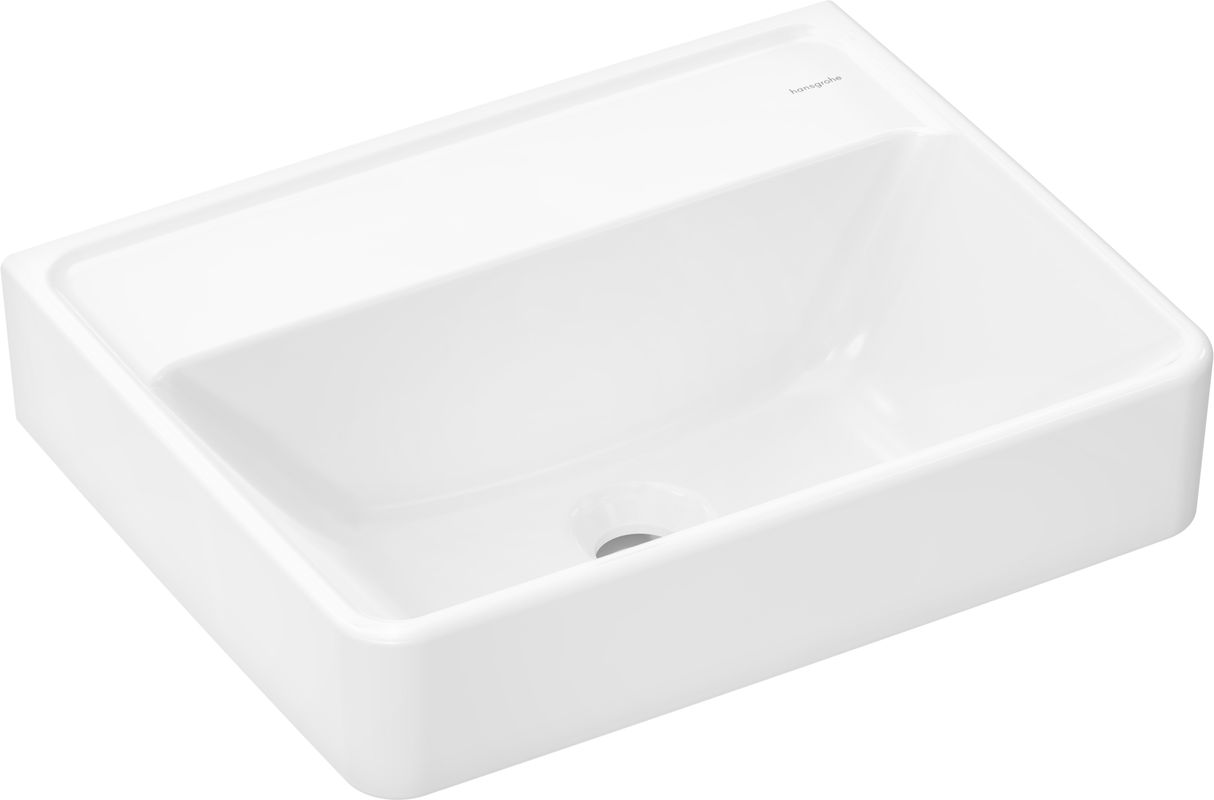 Hansgrohe Handwaschbecken Xanuia Q 500 x 390 mm, ohne Hahnloch u.Überlauf, SMC weiss, 170 x 390 mm, Farbe weiß Bild 1