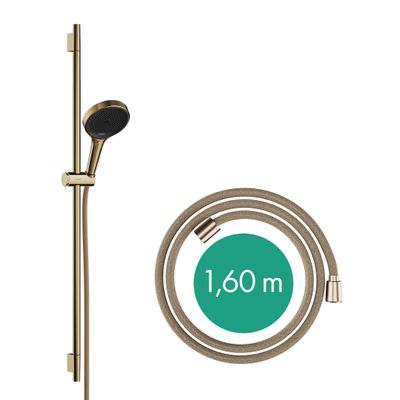 Hansgrohe Brauseset Rainfinity 130 3jet, mit Unica S Puro Typ 90 Push Schieber BBR, Farbe bronze Bild 2