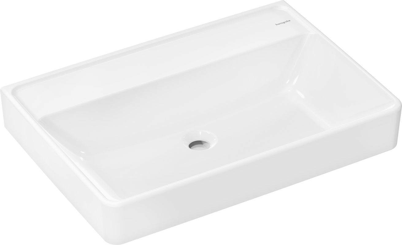 Hansgrohe Waschtisch Xanuia Q 700 x 480 mm, ohne Hahnloch u.Überlauf, SMC weiss, 170 x 480 mm, Farbe weiß Bild 1