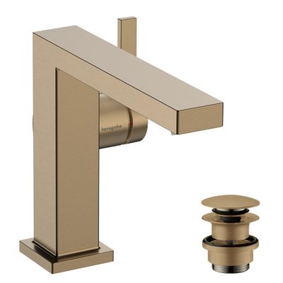 Hansgrohe WTM 110 Tecturis E Fine CoolStart, mit Push-Open Ablaufgarnitur BBR, Farbe bronze Bild 2