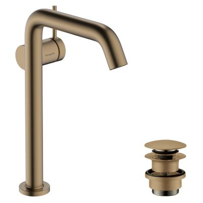 Hansgrohe WTM 240 Tecturis S Fine CoolStart, mit Push-Open Ablaufgarnitur BBR, Farbe bronze Bild 2