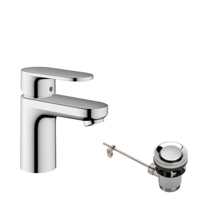 Hansgrohe Einhebel-WT-Mischer 70 mit Metall Ablaufgarnitur, Ausladung 89 mm, Farbe chrom Bild 2