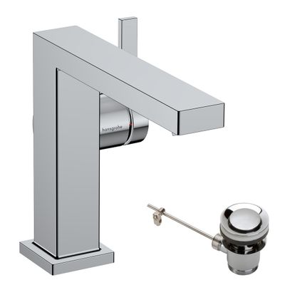 Hansgrohe WTM 110 Tecturis E Fine CoolStart, mit Zugstangen-Ablaufgarnitur, Farbe chrom Bild 2