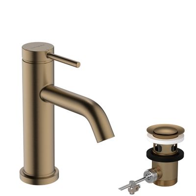 Hansgrohe WTM 80 Tecturis S CoolStart EcoSmart+ mit Zugstangen-Ablaufg. BBR, Farbe bronze Bild 2