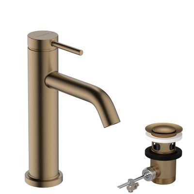 Hansgrohe WTM 110 Tecturis S, mit Zugstangen-Ablaufgarnitur BBR, Farbe bronze Bild 2