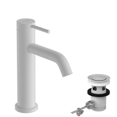 Hansgrohe WTM 110 Tecturis S, mit Zugstangen-Ablaufgarnitur MW, Farbe weiß Bild 2
