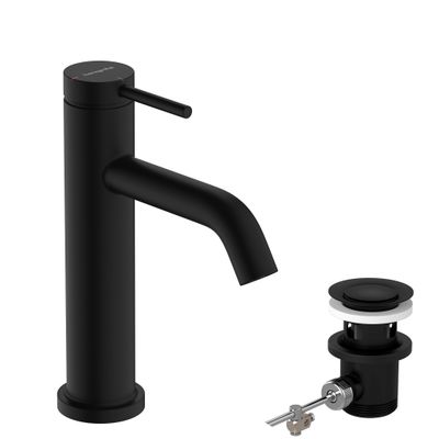 Hansgrohe WTM 110 Tecturis S CoolStart EcoSmart+ mit Zugstangen-Ablaufg. MSW, Farbe schwarz Bild 2