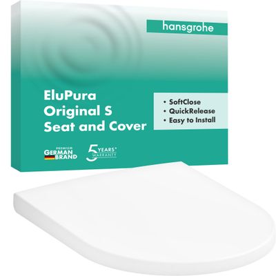 Hansgrohe WC Sitz EluPura Original S, mit SoftClose / QuickRelease, Farbe weiß Bild 2