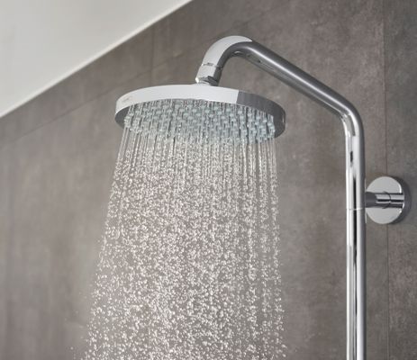 Hansgrohe Showerpipe Croma 160, mit Thermostat, Brausearm 270 mm, 1439 x 270 x 380 x 360 mm, Farbe chrom Bild 7