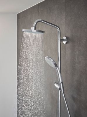 Hansgrohe Showerpipe Croma 160, mit Thermostat, Brausearm 270 mm, 1439 x 270 x 380 x 360 mm, Farbe chrom Bild 10