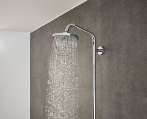 Hansgrohe Showerpipe Croma 160, mit Thermostat, Brausearm 270 mm, 1439 x 270 x 380 x 360 mm, Farbe chrom Bild 12