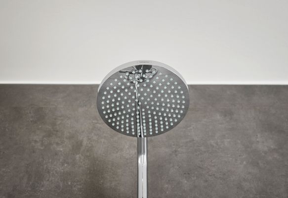 Hansgrohe Showerpipe Croma 160, mit Thermostat, Brausearm 270 mm, 1439 x 270 x 380 x 360 mm, Farbe chrom Bild 13