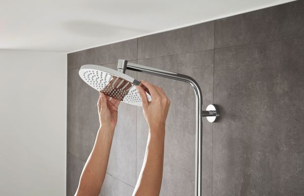 Hansgrohe Showerpipe Crometta S 240, 1jet, mit Thermostat, 1427 x 350 x 304 x 468 mm, Farbe chrom Bild 14
