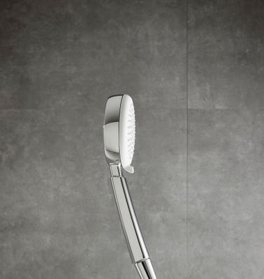 Hansgrohe Handbrause Crometta 100 Vario EcoSmart weiss / chrom, 100 mm, Farbe weiß Bild 15