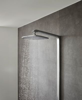 Hansgrohe Raindance Showerpipe Select E360 mit Thermostat, Brausearm 380 mm, 1269 x 380 x 559 x 476 mm, Farbe chrom Bild 2