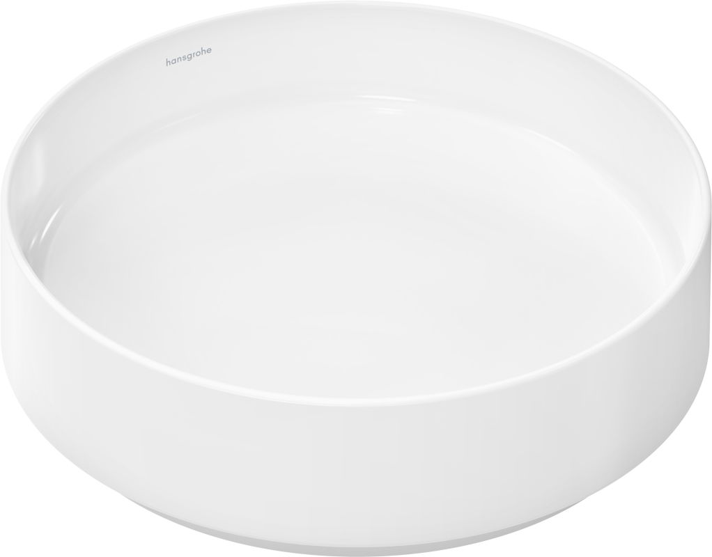 Hansgrohe Aufsatzwaschtisch Xuniva Evo S ohne Hahnl. u.Überlauf SMC / HYE we, 400 x 400 mm, Farbe weiß Bild 1