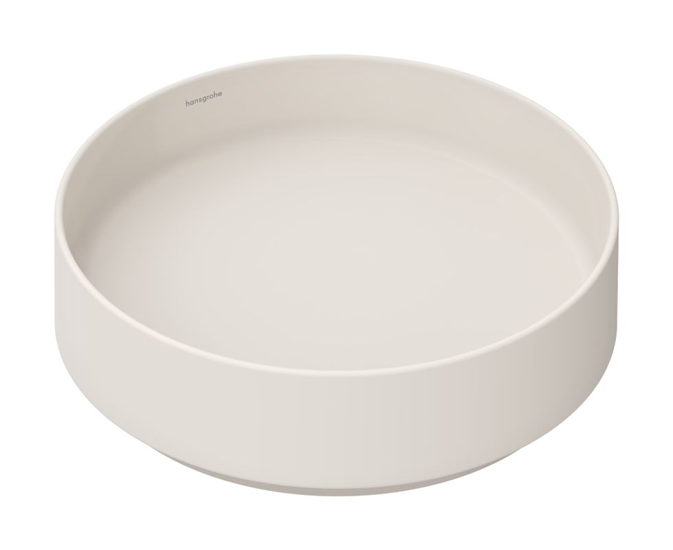Hansgrohe Aufsatzwaschtisch Xuniva Evo S ohne Hahnloch u.Überlauf SBma, 400 x 400 mm, Farbe sandbeige Bild 1