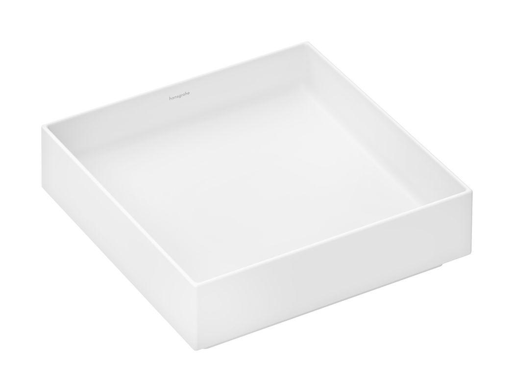 Hansgrohe Aufsatzwaschtisch Xuniva Evo E ohne Hahnloch u.Überlauf MW, 400 x 400 mm, Farbe weiß Bild 1