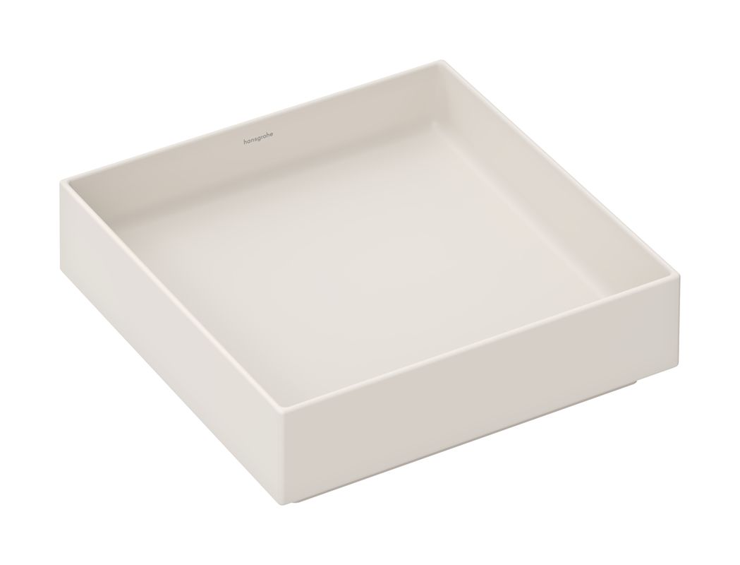 Hansgrohe Aufsatzwaschtisch Xuniva Evo E ohne Hahnloch u.Überlauf SBma, 400 x 400 mm, Farbe sandbeige Bild 1