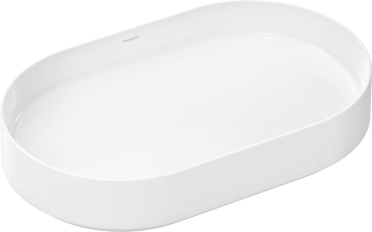 Hansgrohe Aufsatzwaschtisch Xuniva Evo U ohne Hl. u.Ül SMC / HYE we, 650 x 400 mm, Farbe weiß Bild 1