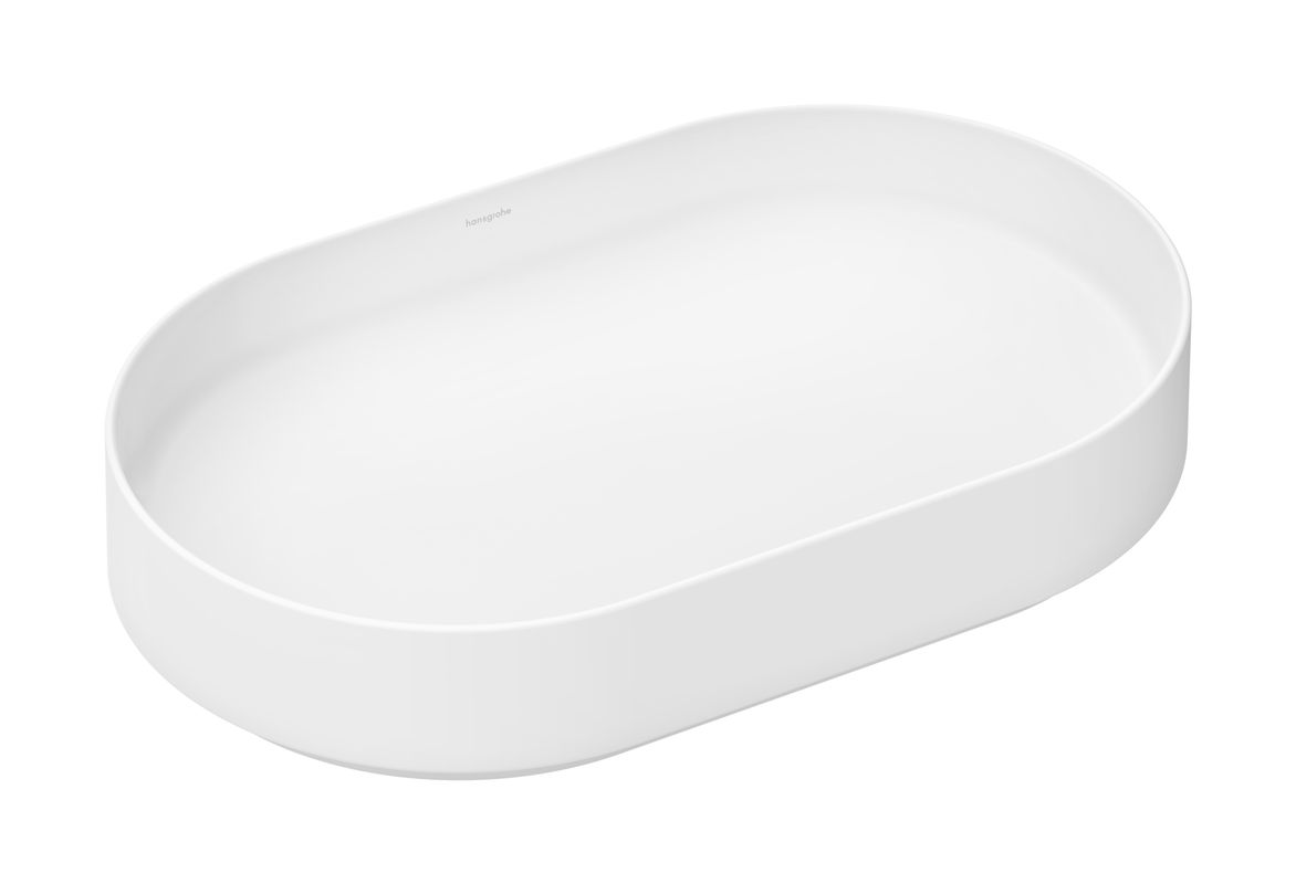 Hansgrohe Aufsatzwaschtisch Xuniva Evo U ohne Hahnloch u.Überlauf MW, 650 x 400 mm, Farbe weiß Bild 1