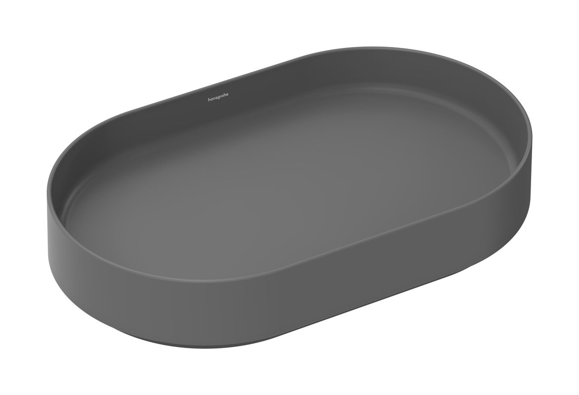 Hansgrohe Aufsatzwaschtisch Xuniva Evo U ohne Hahnloch u.Überlauf SGma, 650 x 400 mm, Farbe schiefergrau Bild 1