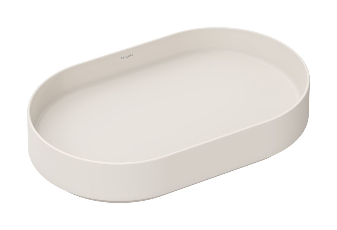 Hansgrohe Aufsatzwaschtisch Xuniva Evo U ohne Hahnloch u.Überlauf SBma, 650 x 400 mm, Farbe sandbeige Bild 1