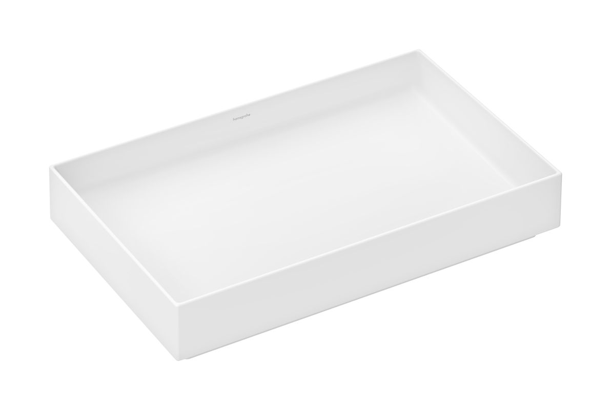 Hansgrohe Aufsatzwaschtisch Xuniva Evo E ohne Hahnloch u.Überlauf MW, 650 x 400 mm, Farbe weiß Bild 1