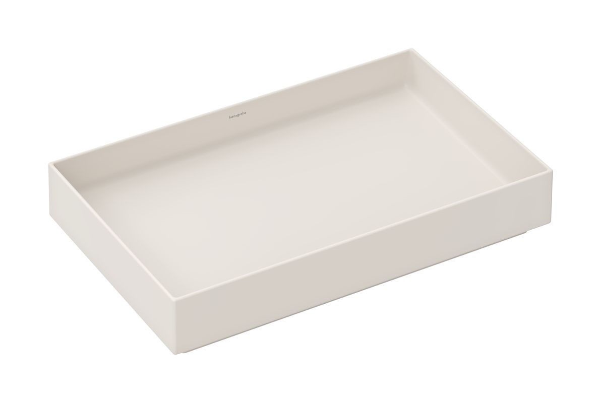 Hansgrohe Aufsatzwaschtisch Xuniva Evo E ohne Hahnloch u.Überlauf SBma, 650 x 400 mm, Farbe sandbeige Bild 1