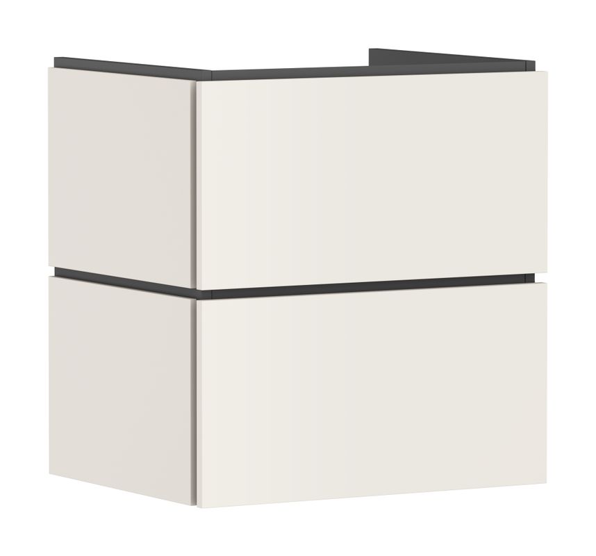 Hansgrohe Waschtischunterschrank Xilesa E 2 Schubkaesten Waschtisch SBma, 580 x 470 mm, Farbe sandbeige Bild 1