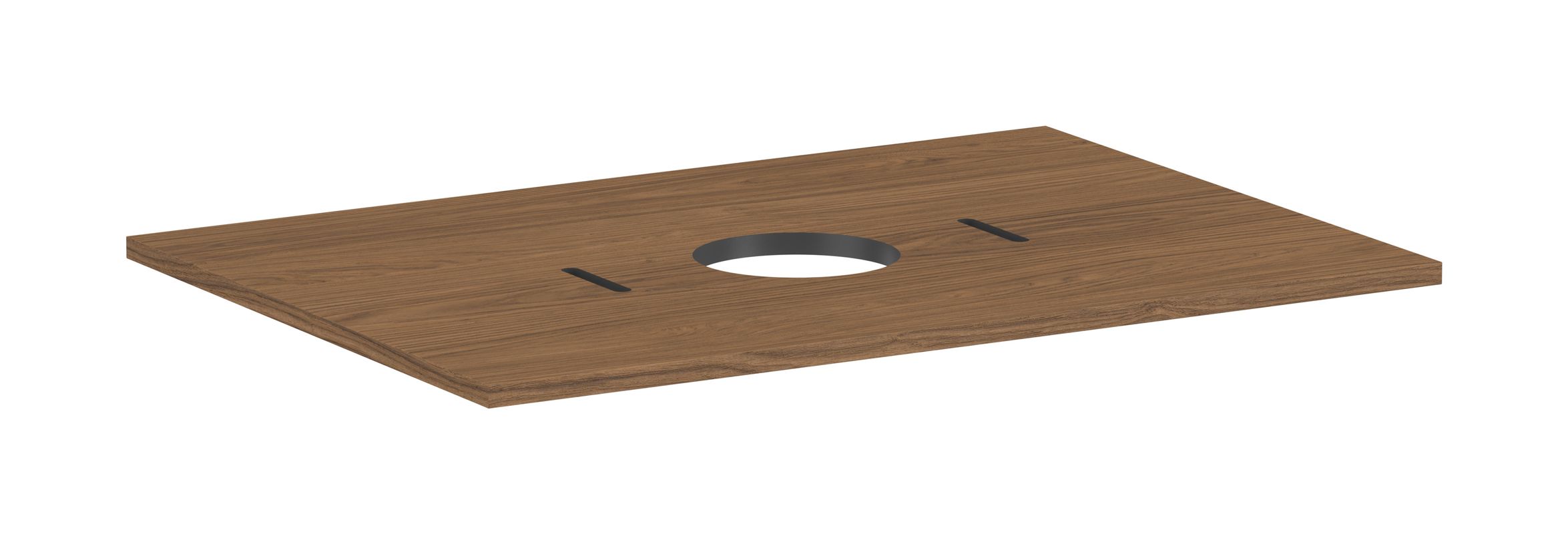Hansgrohe Konsole Xilesa E mit Ausschnitt mitt.Aufsatzwasch.ohne Hl ECHK, 780 x 550 mm, Farbe eiche kaschmir Bild 1