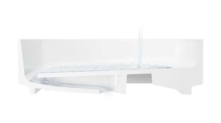 Hansgrohe Aufsatzwaschtisch Xuniva Evo E ohne Hahnl.u.Überlauf SMC / HYE we, 400 x 400 mm, Farbe weiß Bild 2