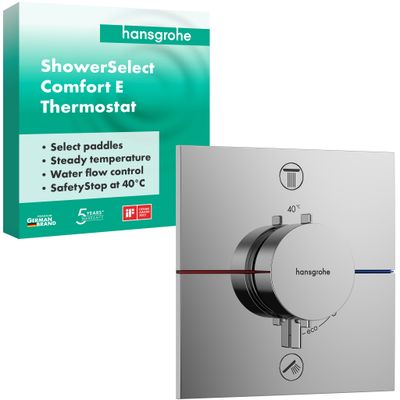Hansgrohe Fertigset UP-Thermostat ShowerSelect Comfort E, 2 Verbraucher, Farbe chrom Bild 3