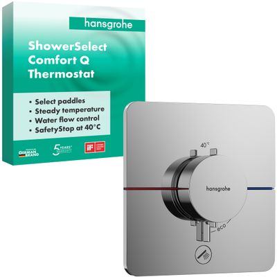 Hansgrohe Fertigset UP-Thermostat ShowerSelect Comfort Q 1 Verbraucher / 1 Ausgang, Farbe chrom Bild 2