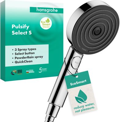 Hansgrohe S Handbrause 105, 3-strahlig, EcoSmart Activation, Farbe chrom Bild 3