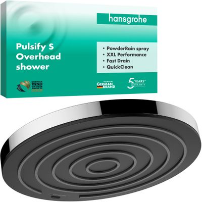 Hansgrohe Kopfbrause Pulsify S 260 1jet, 36 x 260 x 260 mm, Farbe chrom Bild 3