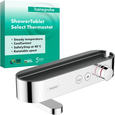 Hansgrohe Thermostat ShowerTablet Select 400 Wanne Aufputz, DN 15, Farbe chrom Bild 3