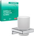 Hansgrohe Zahnputzbecher AddStoris verchromt, 94 x 81 x 91 mm, Farbe hochglanz Bild 2