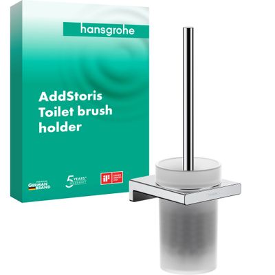 Hansgrohe Bürstengarnitur AddStoris Wandmontage, verchromt, Farbe chrom Bild 2
