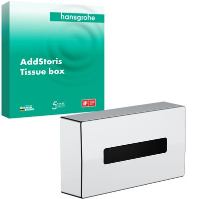 Hansgrohe Kosmetiktuchbox AddStoris, Farbe chrom Bild 2