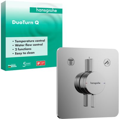 Hansgrohe Fertigset UP-Mischer DuoTurn Q, 2 Verbraucher, Farbe chrom Bild 2