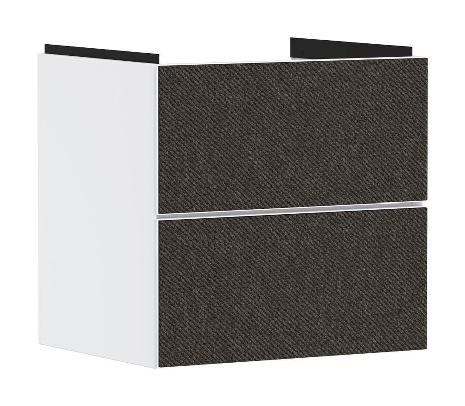 Hansgrohe Waschtischunterschrank Xevolos E MW 580 / 475 mm, mit 2 Schubkaesten, für WT TDG, Farbe textil dunkelgrau Bild 1
