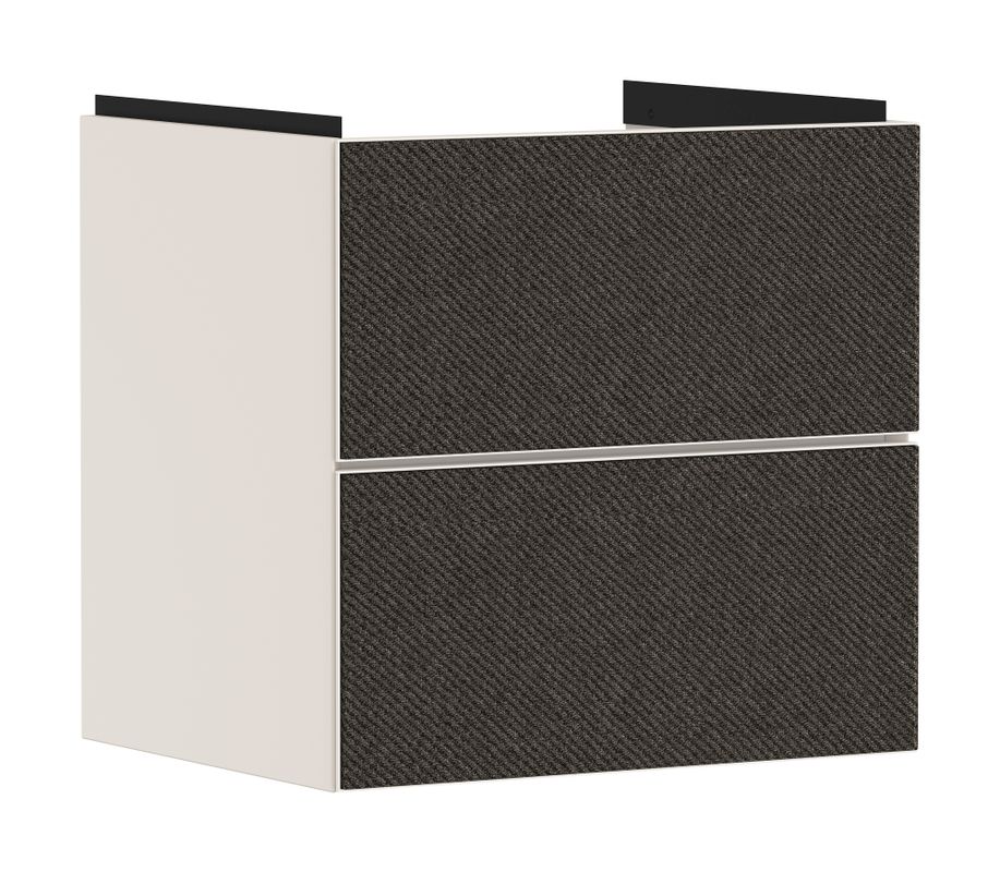 Hansgrohe Waschtischunterschrank Xevolos E Sbma 580 / 475 mm, mit 2 Schubkaesten, für WT TDG, Farbe textil dunkelgrau Bild 1