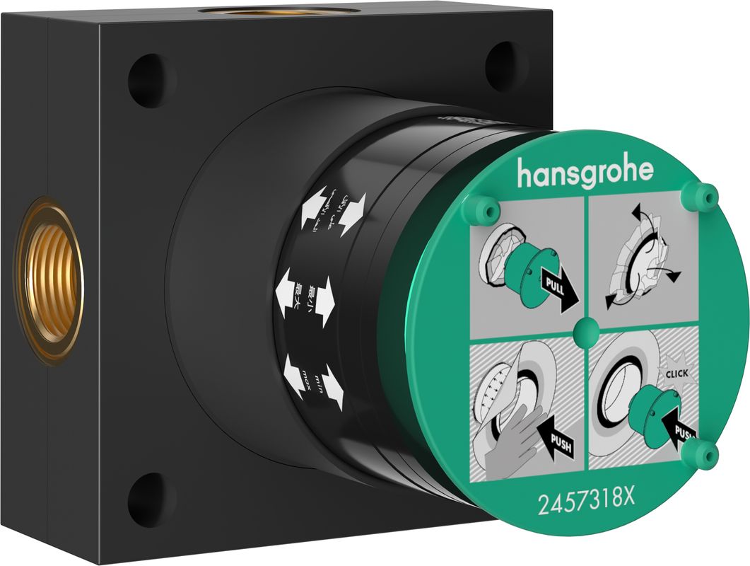 Hansgrohe Grundkörper, für Kopfbrause 2jet, 80 mm Bild 1