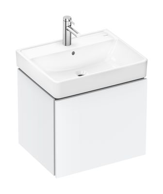 Hansgrohe Waschtisch Xanuia Q 600 x 480 mm, mit Hahnloch und Überlauf weiss, 170 x 480 mm, Farbe weiß Bild 3