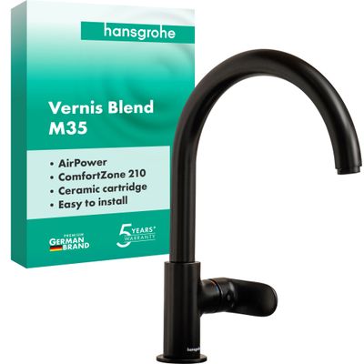 Hansgrohe Spültischmischer 210 Vernis Blend M35 1jet matt, Farbe schwarz Bild 3