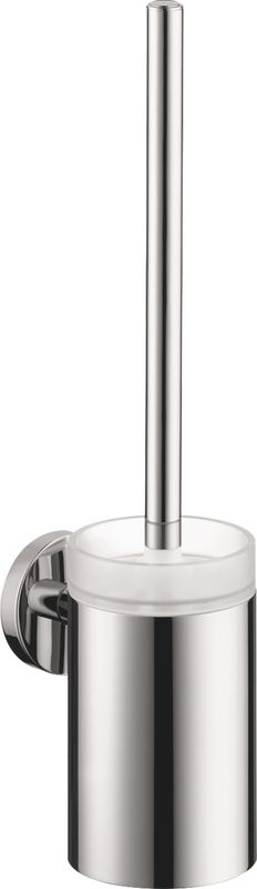 Hansgrohe Toilettenbürstengarnitur verdeckte Befestigung, mattglas, 388 x 83 x 120 mm, Farbe chrom Bild 1
